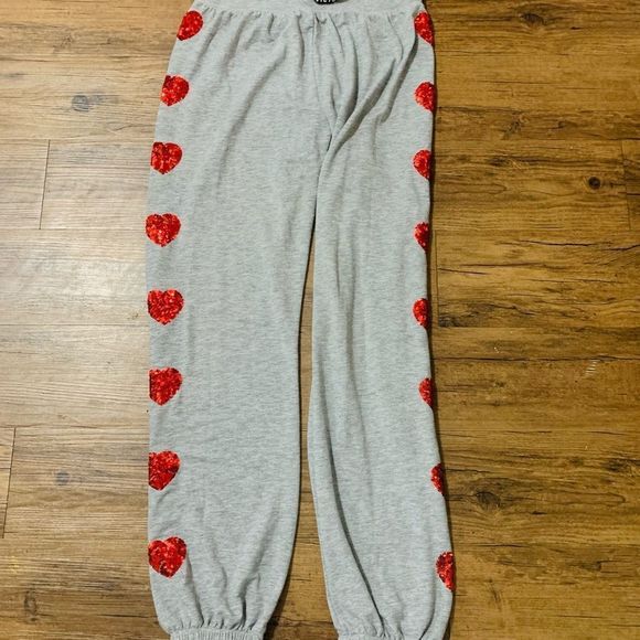 Victoria’s Secret Red Bling heart HTF outfit set M - Picture 10 of 12